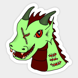 Cecily Zombie Dragon Sticker